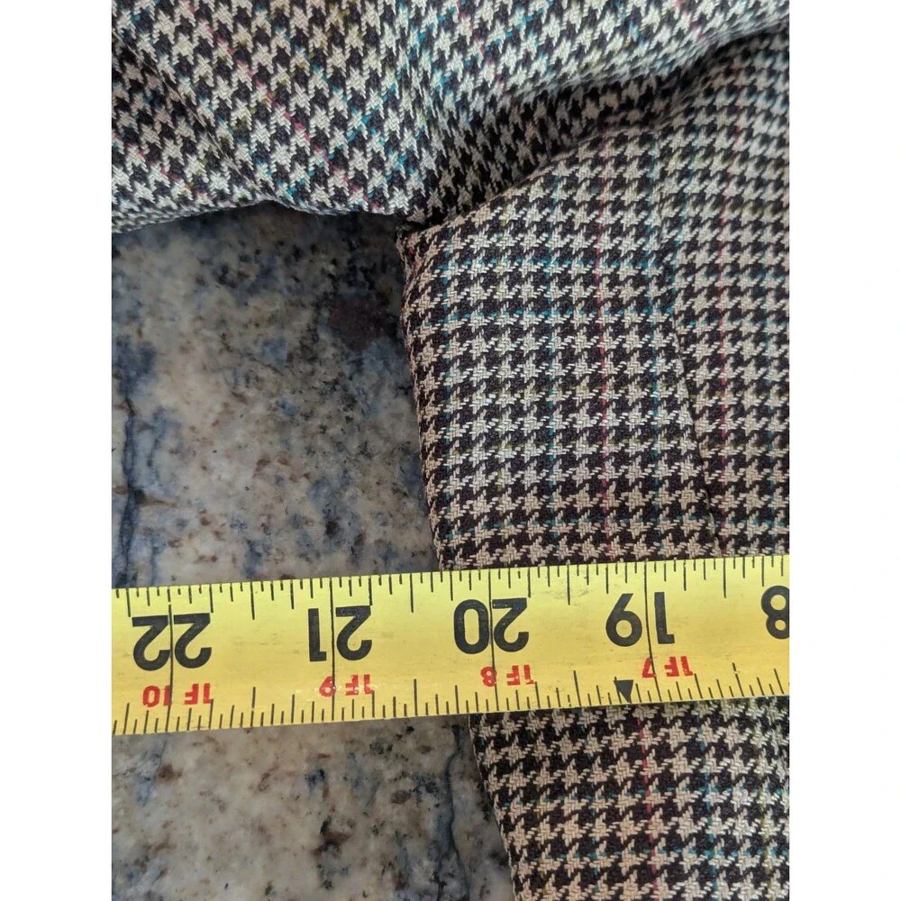 Vintage Polo University Club Ralph Lauren Mens Houndstooth Blazer Jacket Read
